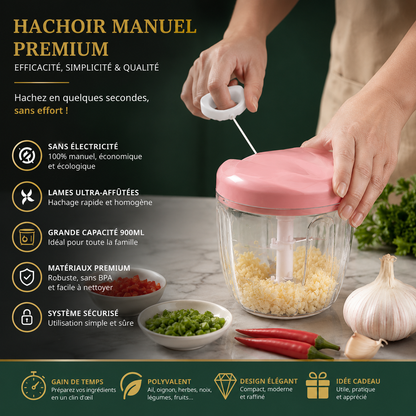 SwiftCut™ |  Hachoir manuel autonome
