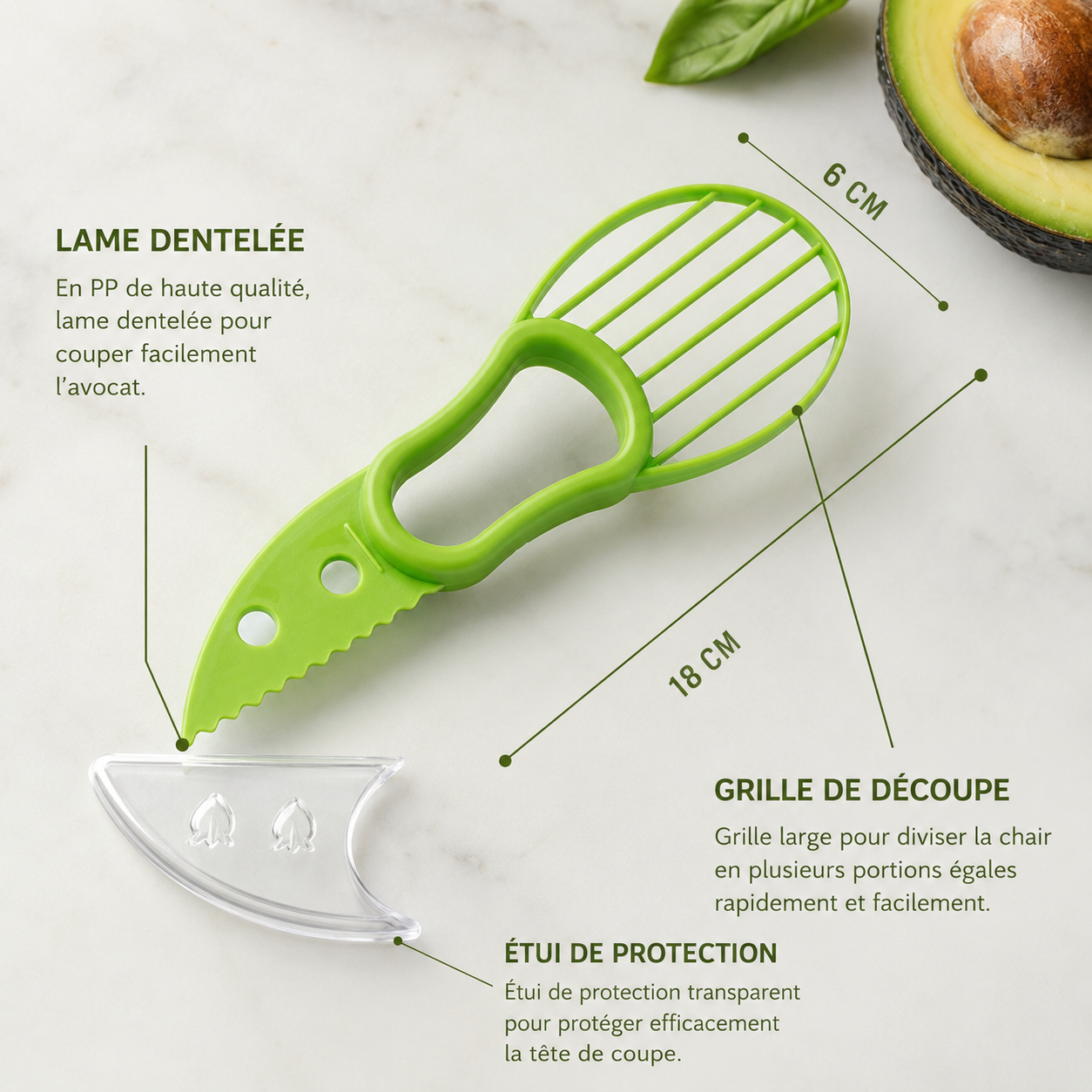 AvocaPro™ | Coupe-Avocat 3-en-1