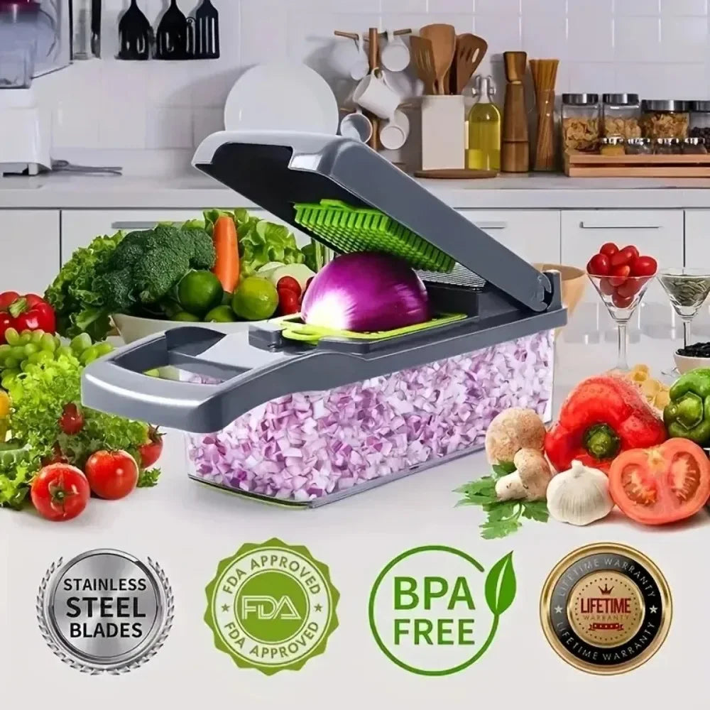 Chopix™ | Coupe-Légumes 16 en 1